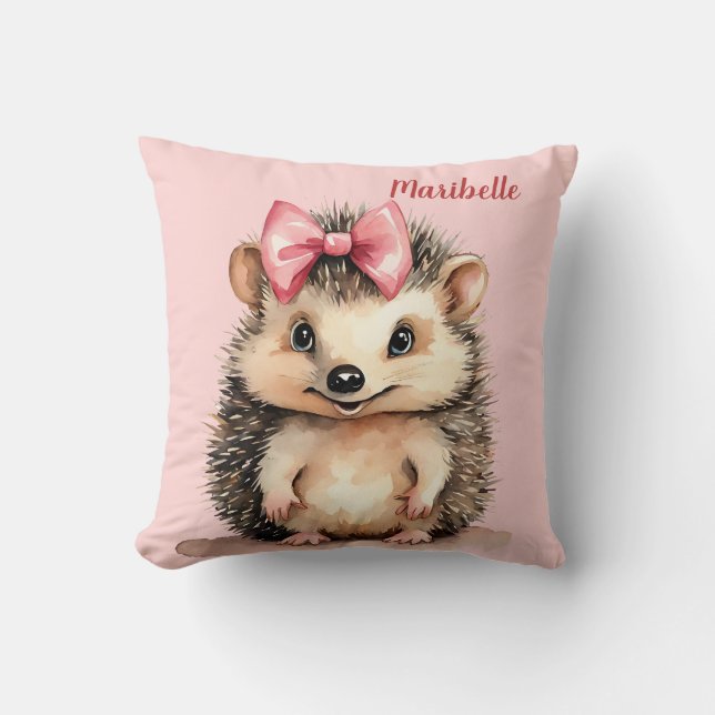 Cojín Decorativo Chicas de Hedgehog Personalizados (Anverso)