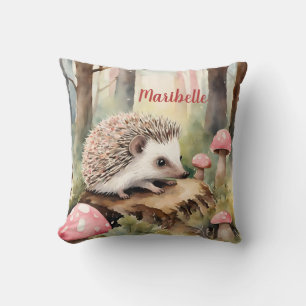 Cojín Decorativo Chicas de hongos rosados de Hedgehog bebé personal