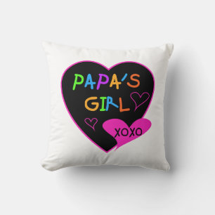 Cojín Decorativo Chicas de papá Tees, Gorras, tazas, botones, ropa