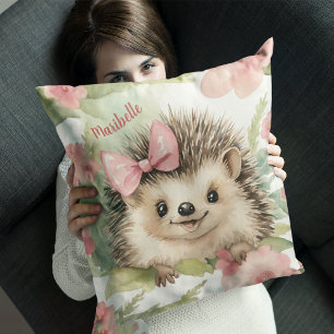 Cojín Decorativo Chicas Florales de Hedgehog para bebés Personaliza