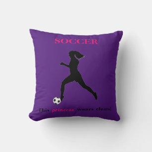 Cojín Decorativo Chicas Fútbol - ¡Esta princesa usa escotillas!