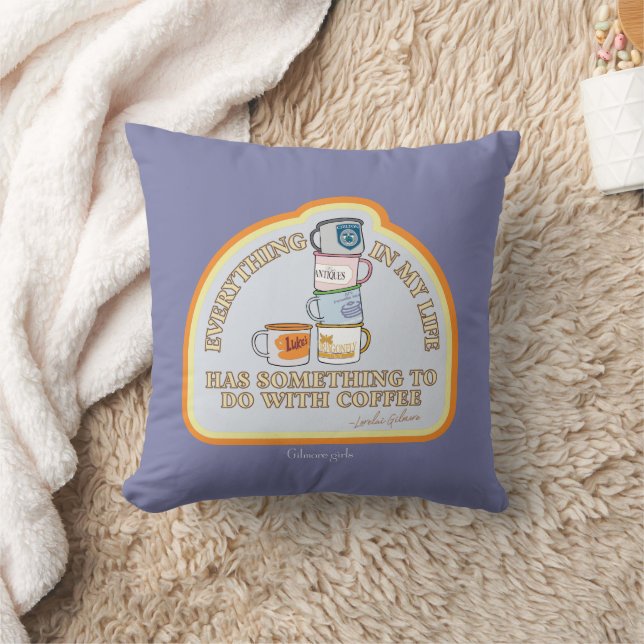 Cojín Decorativo Chicas Gilmore | Gráfico de Coffee Quote (Manta)