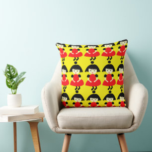 Cojín Decorativo Chicas Lindas Amarillo