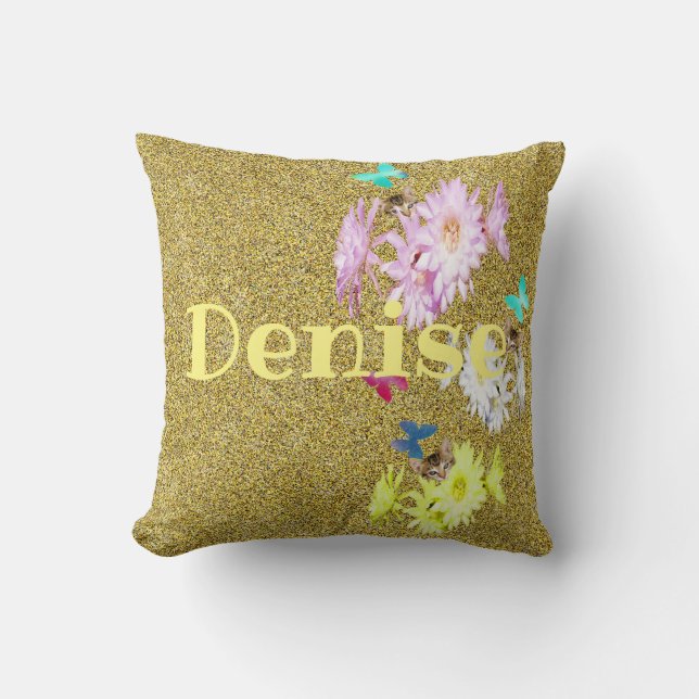 Cojín Decorativo Chicas Llamados Denise, Escándalo Con Cushion (Anverso)