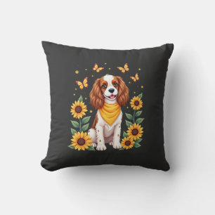 Cojín Decorativo Chicas Mujer Mamá Cavalier King Charles Spaniel Pe