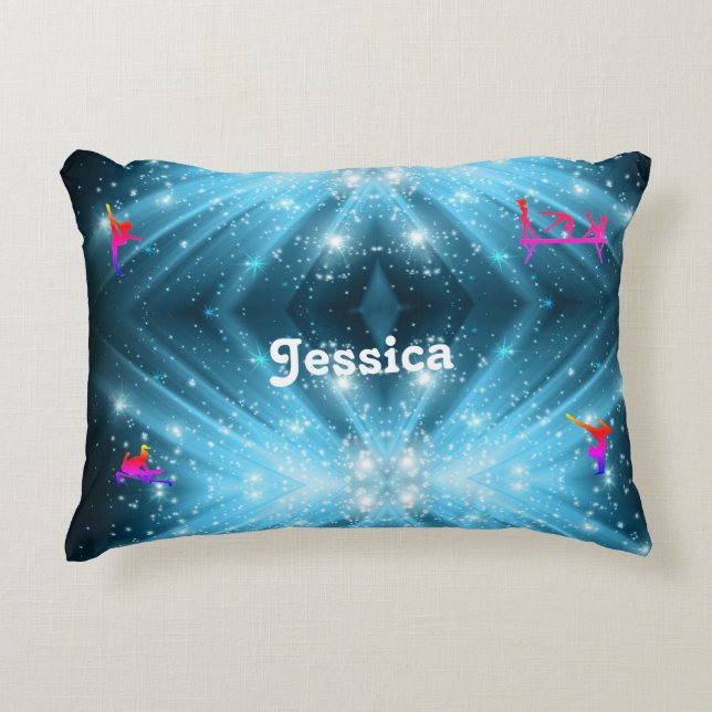 Cojín Decorativo CHICAS PERSONALIZADOS GIMNASTICS Acento Pillow (Anverso)