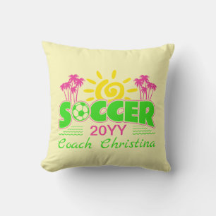 Cojín Decorativo Chicas Soccer Sunshine Palm Trees
