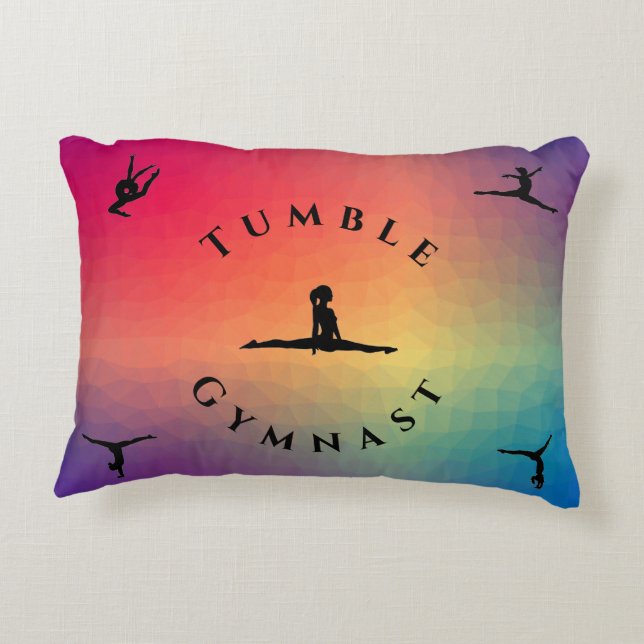 Cojín Decorativo Chicas Tumblan Personalizado Gimnasta Pillow (Reverso)