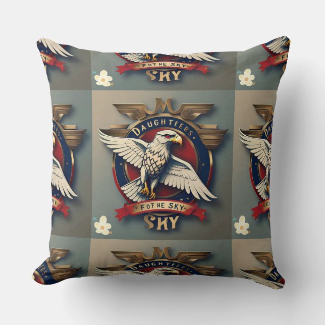 Cojín Decorativo "Chicas voladores unidos" (Anverso)