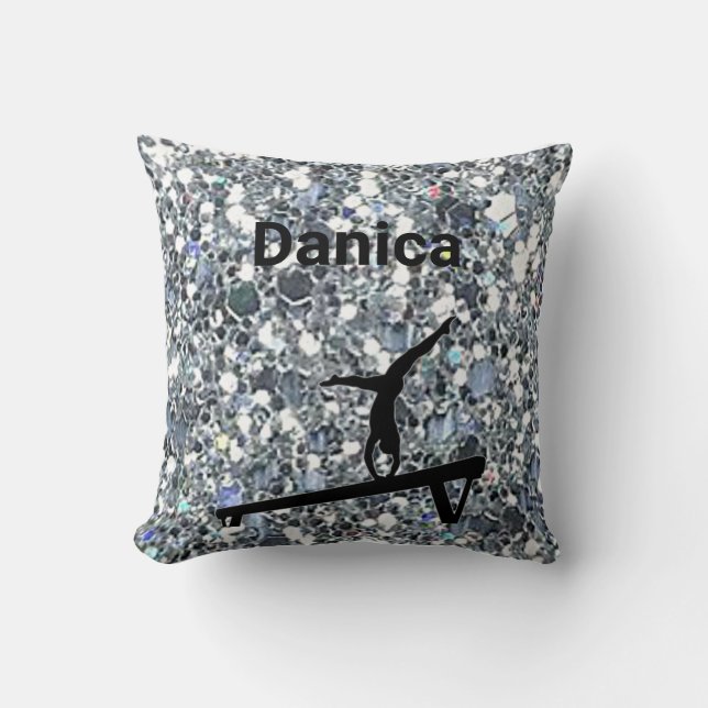 Cojín Decorativo Chicas Xcel Platinum Personalizable Gimnasia Pillo (Anverso)