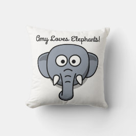 Cojín Decorativo Chicas y Chicos Aman a los Elefantes