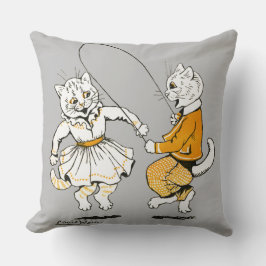 Cojín Decorativo Chicas y niños, Louis Wain