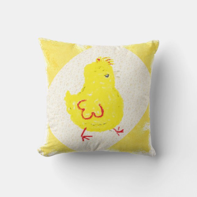 Cojín Decorativo Chick con pelo (Anverso)
