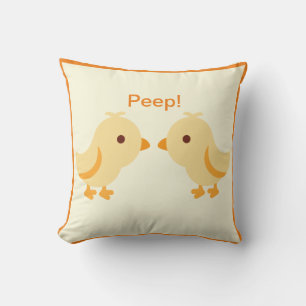Cojín Decorativo Chick de bebé amarillo lindo