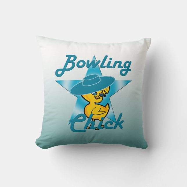Cojín Decorativo Chick de boliche #7 (Anverso)