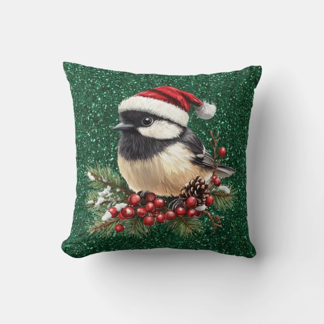 Cojín decorativo Chickadee (Anverso)