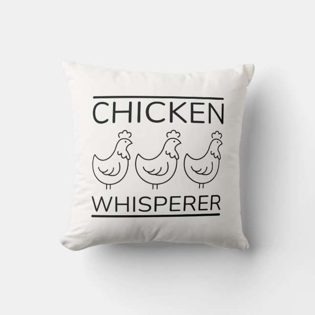 Cojín Decorativo Chicken Whisperer (Anverso)