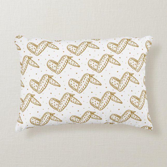 Cojín Decorativo Chicken Wings Pattern (Anverso)