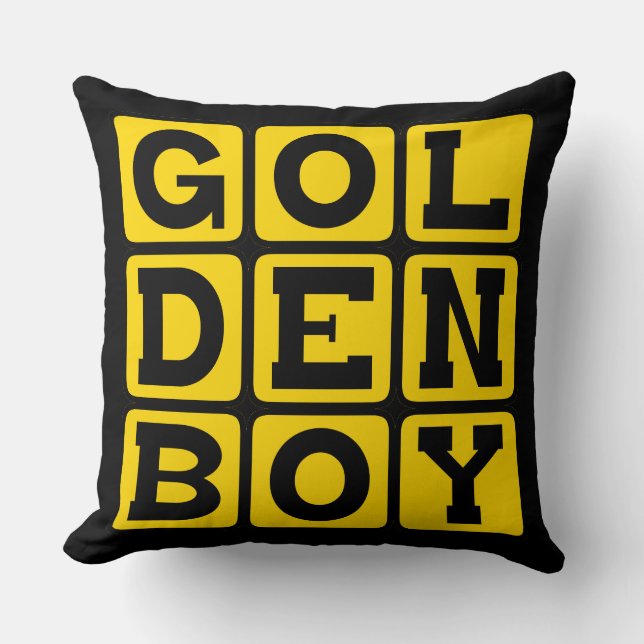 Cojín Decorativo Chico de Oro (Anverso)