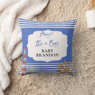 Cojín Decorativo Chico de Temática Náutica para Baby Shower