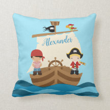 Chicos piratas y un nombre personalizado de gran b