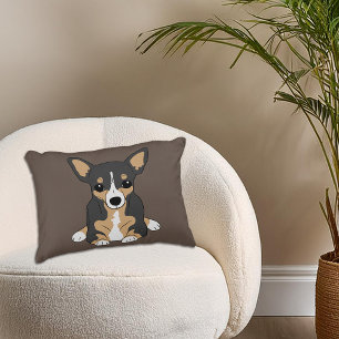 Cojín Decorativo Chihuahua Cute Tri-Color Chihuahua Brown