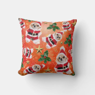 Cojín Decorativo Chihuahua de Navidad