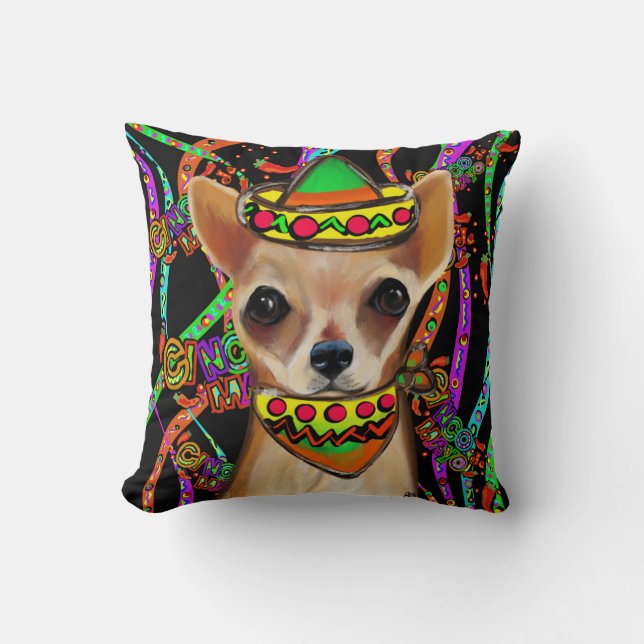 Cojín Decorativo Chihuahua México (Anverso)