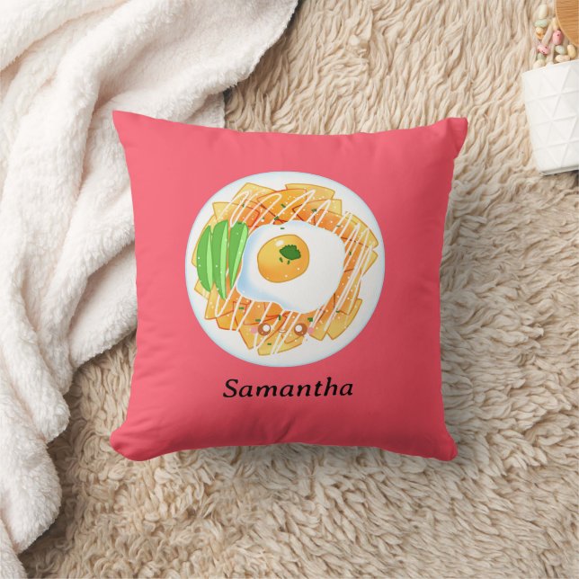 Cojín Decorativo Chilaquiles Rojos (Manta)