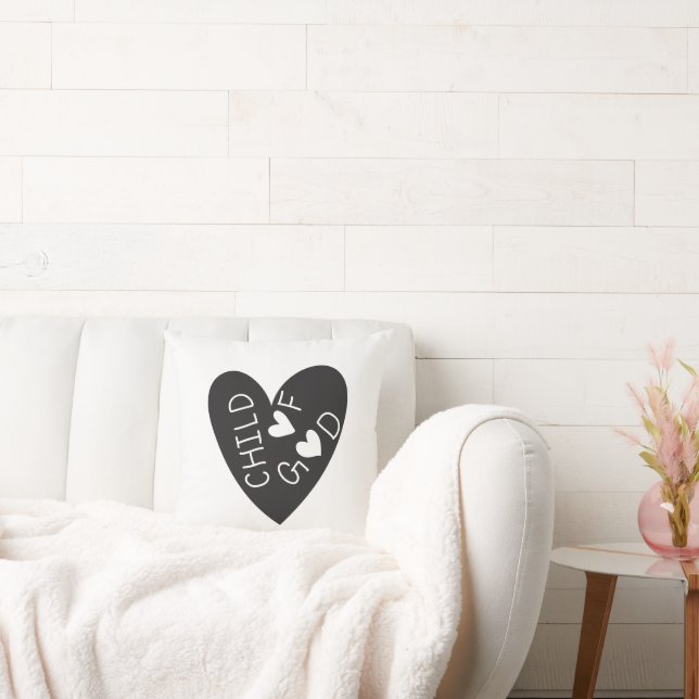 Cojín Decorativo Child of God Black Heart (Sofá)