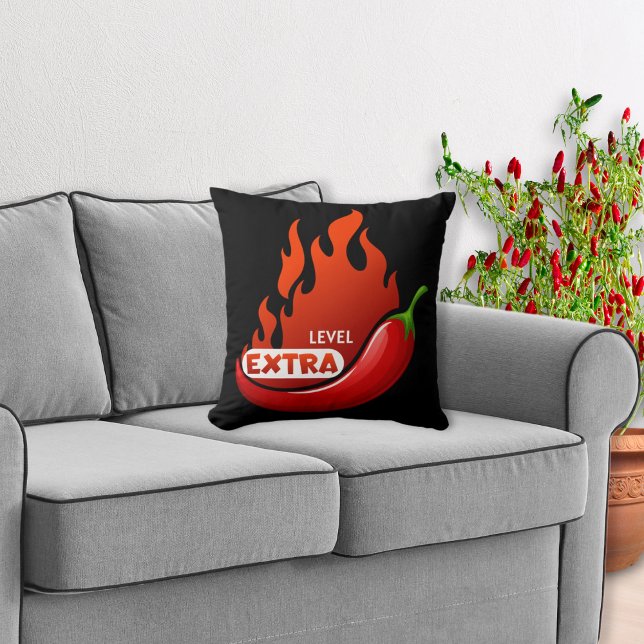Cojín Decorativo Chili Pepper Extra Hot (Subido por el creador)