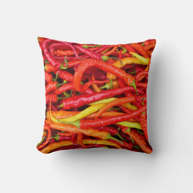COJÍN DECORATIVO CHILI PEPPERS 4 (Anverso)