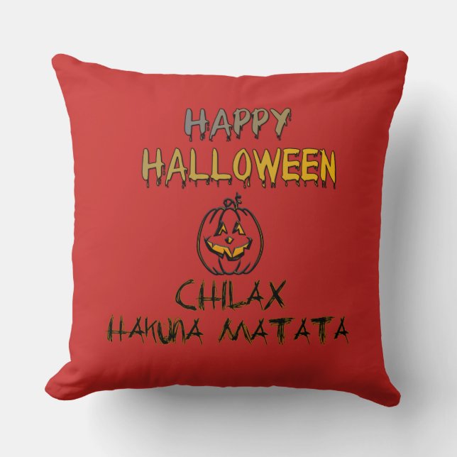 Cojín Decorativo Chill and Relax Happy Halloween Collection (Anverso)