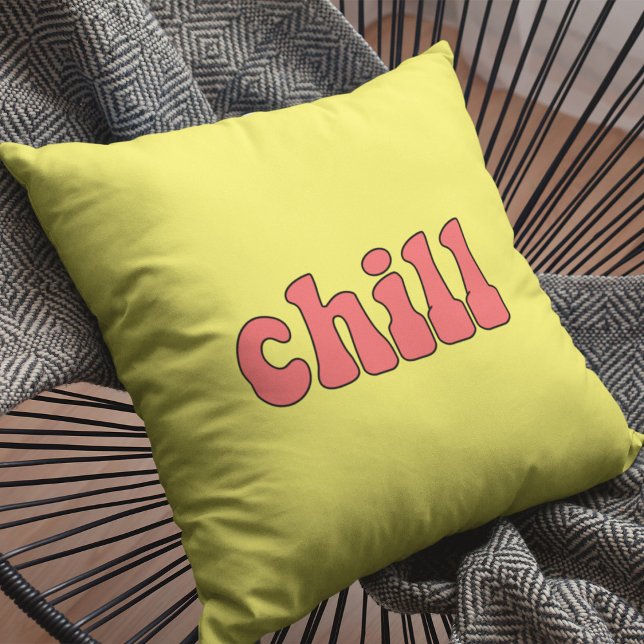 Cojín Decorativo Chill divertida retro (Subido por el creador)