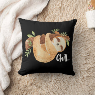 Cojín Decorativo Chill Hanging Sloth Wildlife Animal Lover Zookeepe
