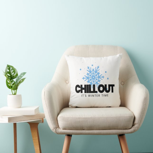 Cojín Decorativo Chill Out Winter Snowflake (Silla)