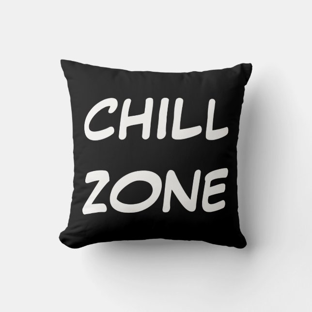 Cojín decorativo "Chill Zone" (Anverso)