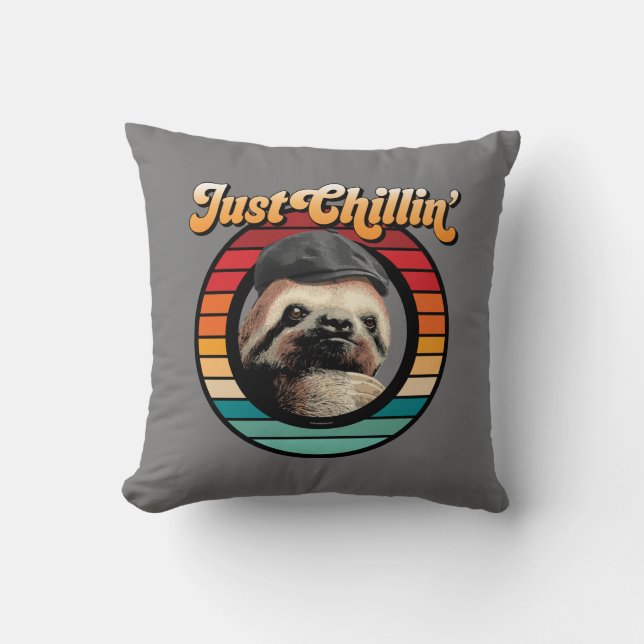 Cojín Decorativo Chillin’ Sloth (Anverso)