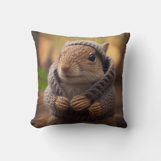 Cojín Decorativo Chilly Squirrel (Anverso)