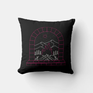 Cojín Decorativo Chimenea de invierno