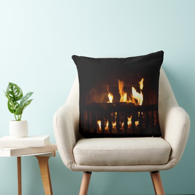 Cojín Decorativo Chimenea en casa (Silla)