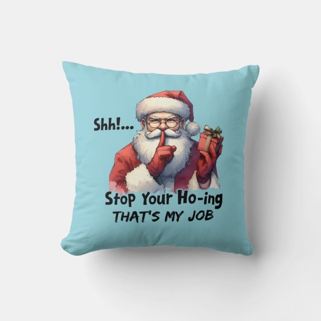 Cojín Decorativo Chimney Santa (Anverso)