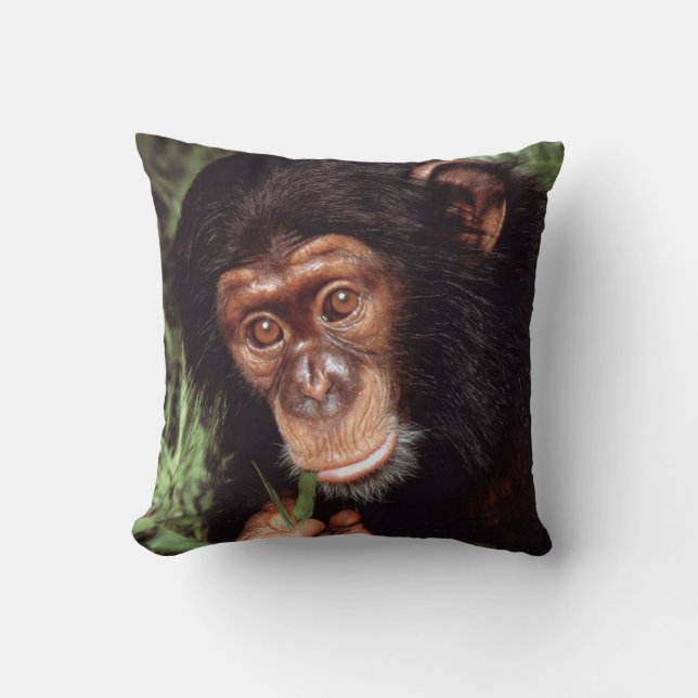 Cojín Decorativo Chimpancé (Anverso)
