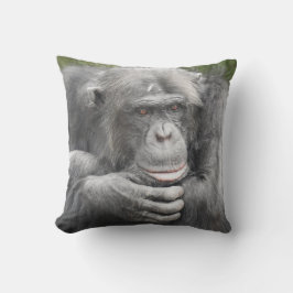 Cojín Decorativo Chimpancé Contemplante