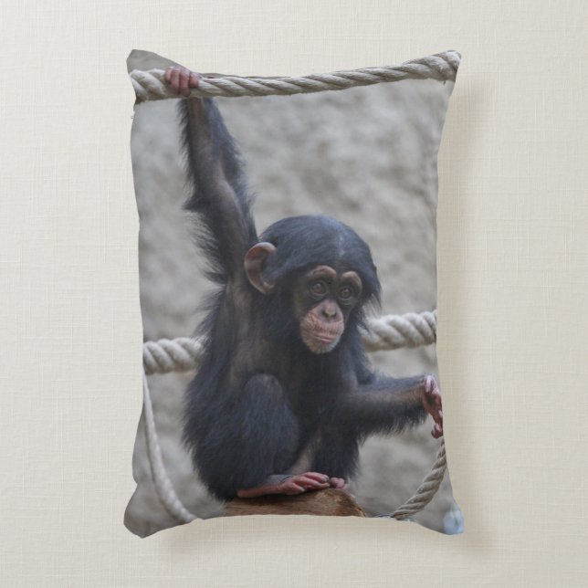 Cojín Decorativo Chimpanzee 017 (Frente (Vertical))
