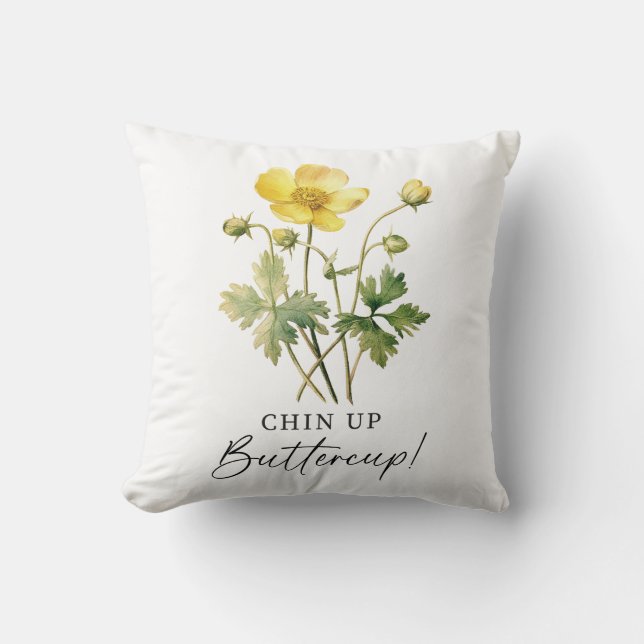 Cojín Decorativo Chin Up Buttercup (Anverso)