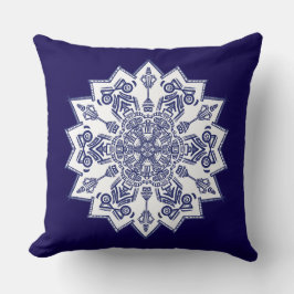 Cojín Decorativo China azul Mandela