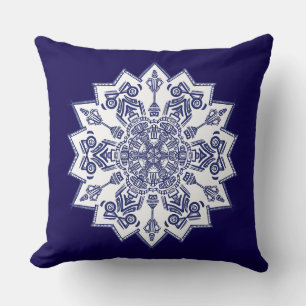 Cojín Decorativo China azul Mandela