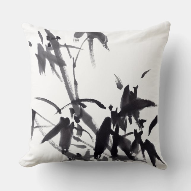 Cojín Decorativo Chinesische Kunst mit Bambusmotiv (Anverso)