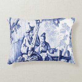 Cojín Decorativo Chinoiserie azul-azul-oriental